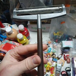 Vintage Brown Metal Shaver